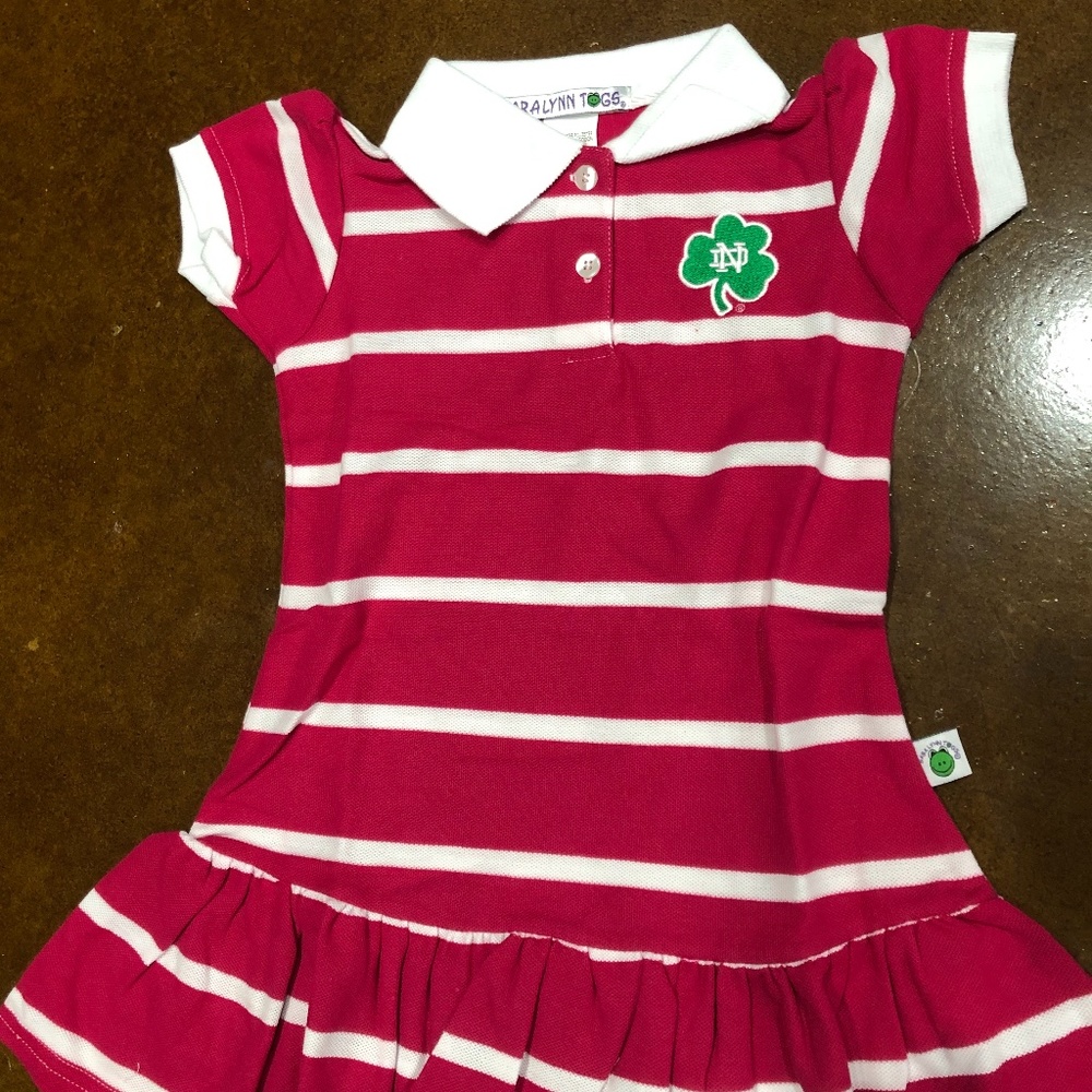 NotreDam Fan Gear Knit Polo Style Dress